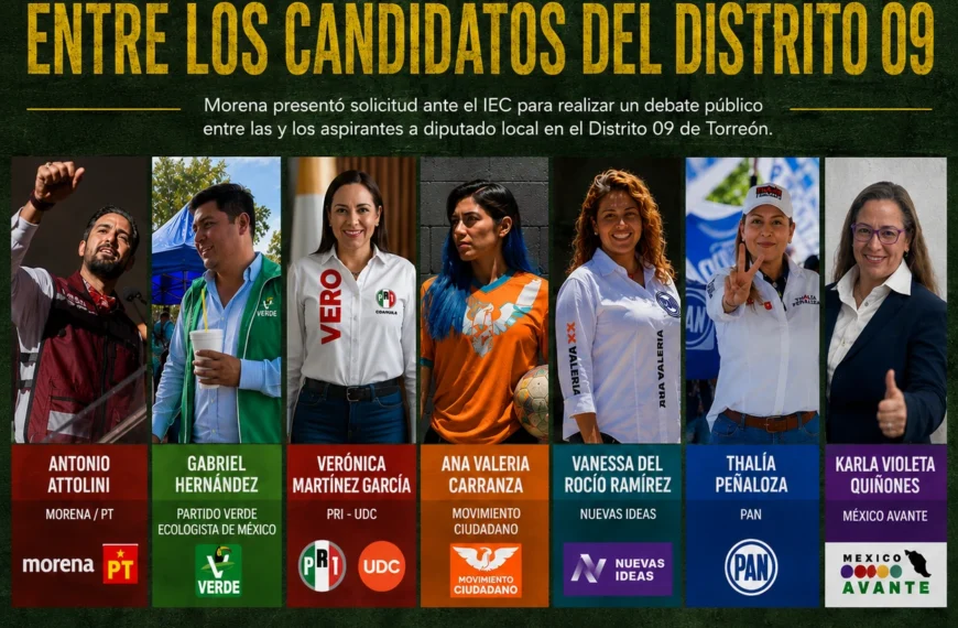 Morena busca debate entre candidatos del Distrito 09