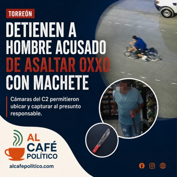 Detienen a presunto asaltante de machete del Oxxo&hellip;