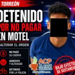 Se quedó sin pagar Motel y terminó en patrulla en Torreón