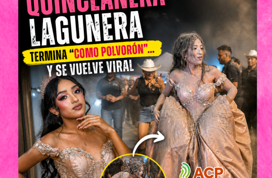 Quinceañera lagunera termina “como polvorón”… y se vuelve viral
