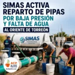 SIMAS Torreón confirma falla en bomba83; estas son las colonias afectadas