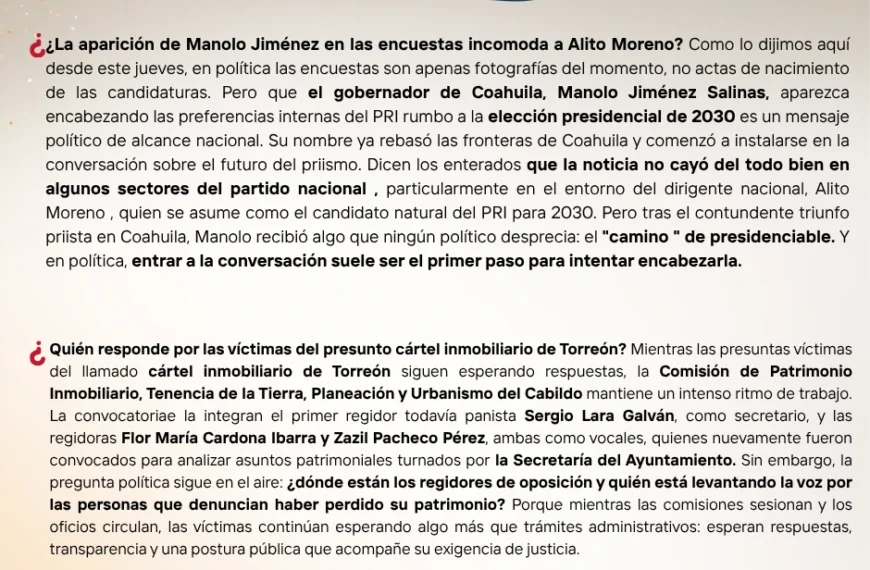 Cuando el reflector deja de iluminar al gobierno&hellip;