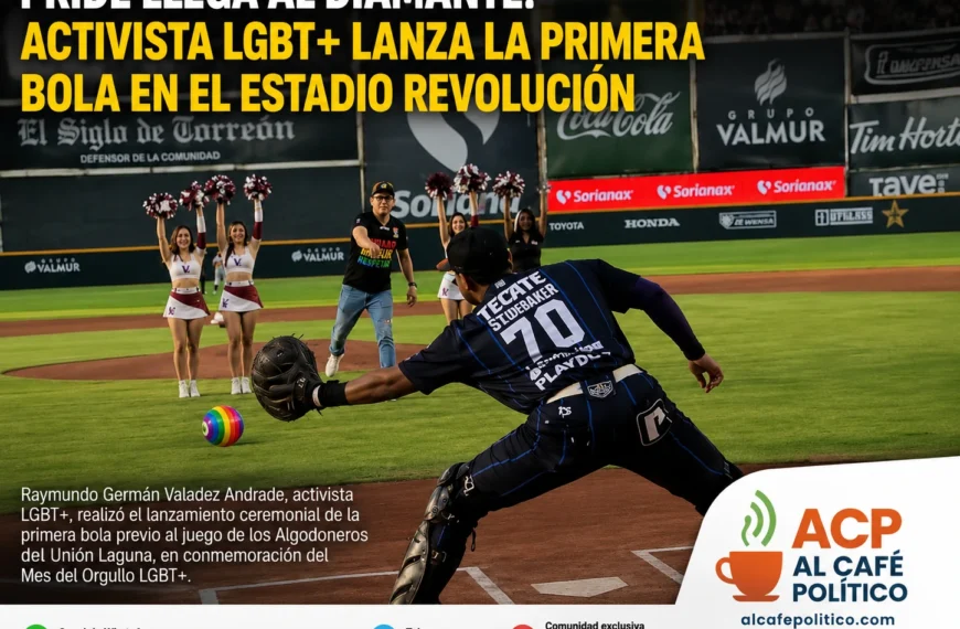 Algodoneros Unión Laguna conmemora el Mes del Orgullo LGBT+ con lanzamiento ceremonial