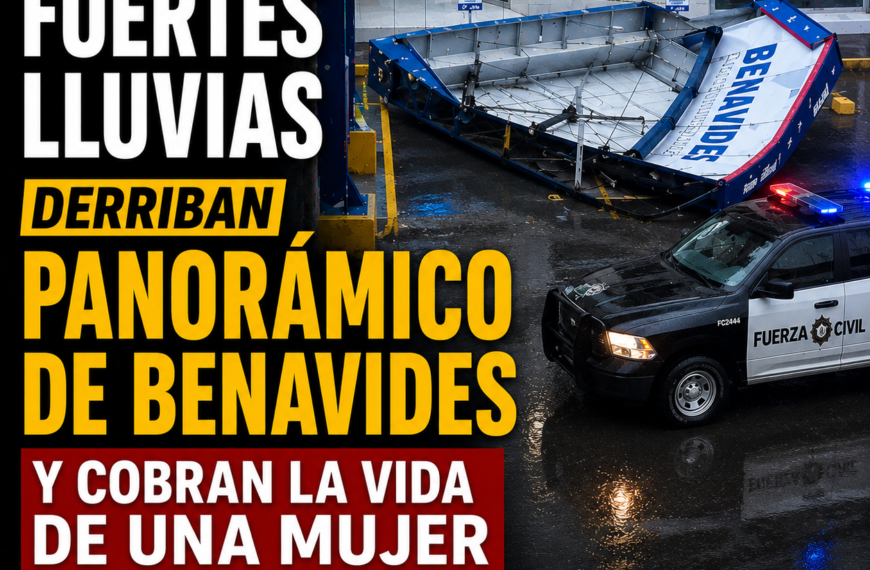 Fuertes lluvias derriban panorámico de Benavides y cobran…