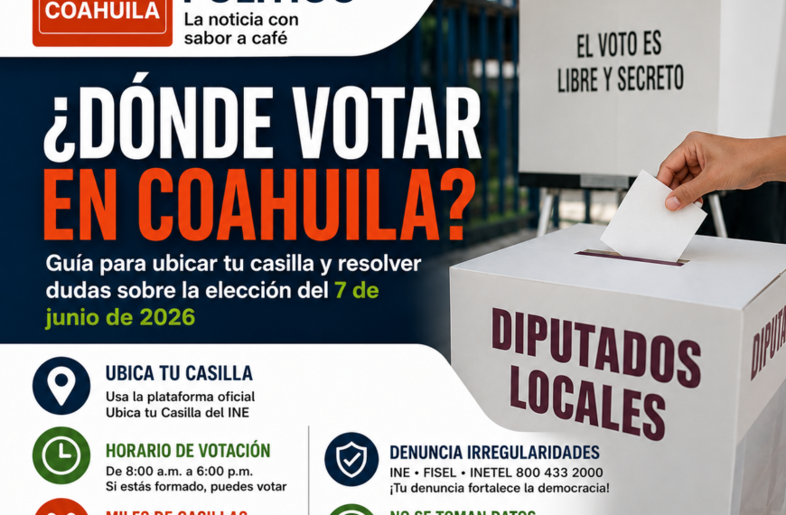 ¿Dónde votar en Coahuila? Así puedes ubicar tu casilla