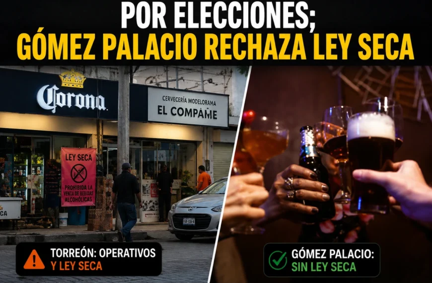 Torreón vigilará comercios por Ley Seca;La Laguna de Durango analiza homologar restricciones