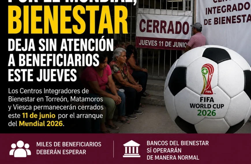 Beneficiarios deberán esperar; Bienestar pausa actividades por el Mundial
