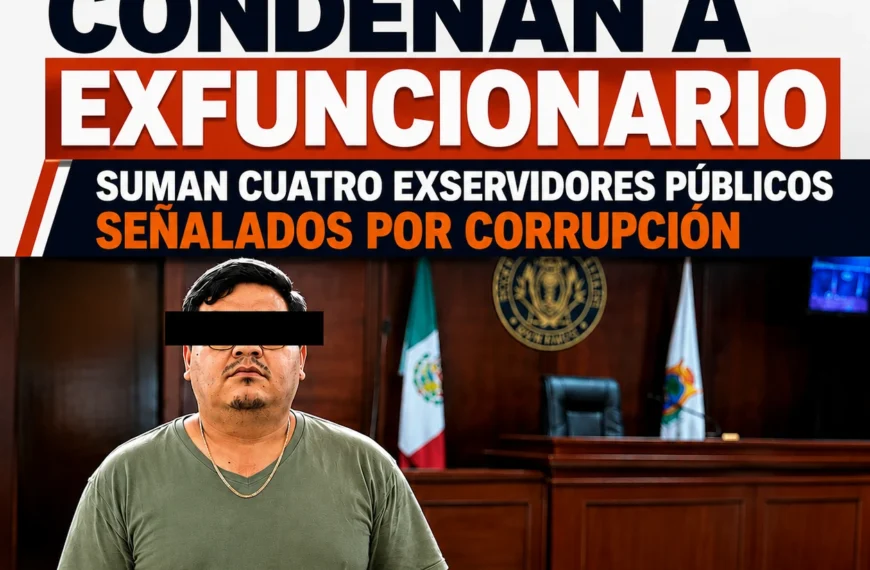 Condenan a exfuncionario; suman cuatro exservidores públicos señalados por corrupción