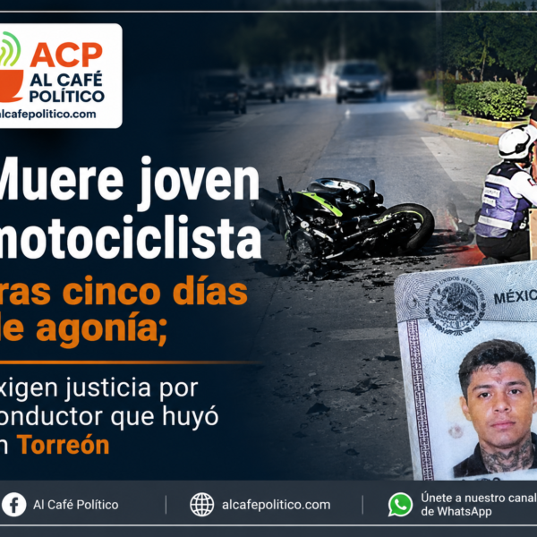 Fallece motociclista tras cinco días hospitalizado en Torreón;&hellip;