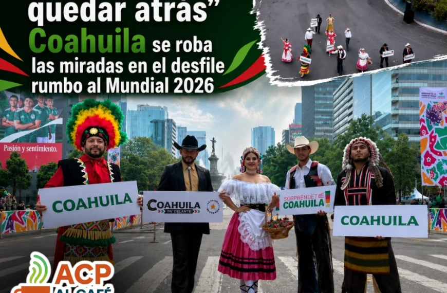 Coahuila hizo voltear a la CDMX con sus trajes y tradiciones rumbo al Mundial 2026