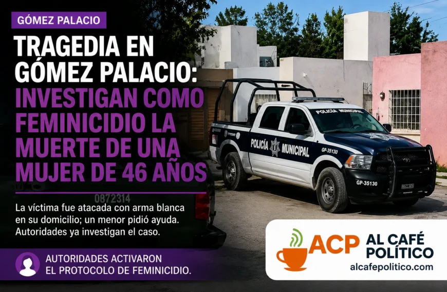 Mujer es asesinada en Gómez Palacio; autoridades activan protocolo de feminicidio