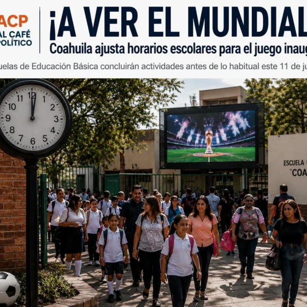 ¡A VER EL MUNDIAL!; Coahuila ajusta horarios escolares para el juego inaugural