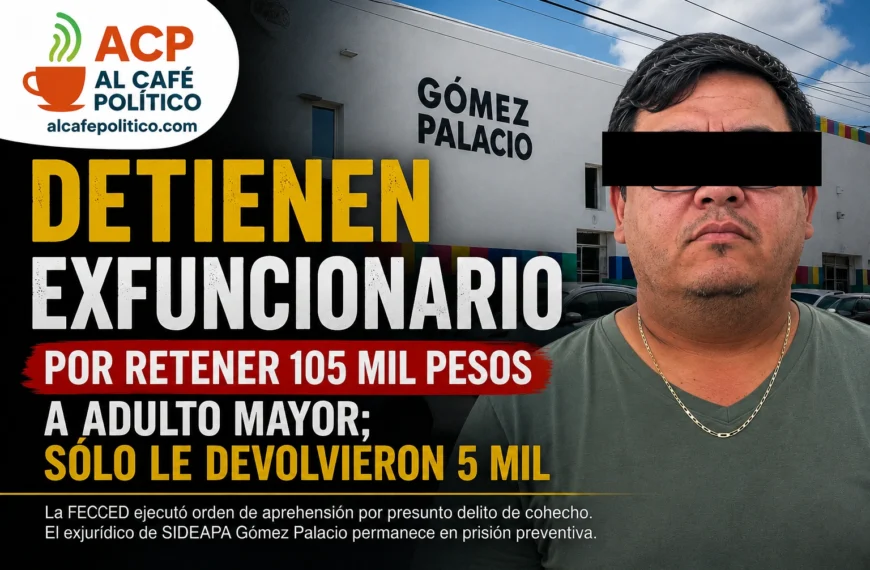 Cae exfuncionario acusado de retener 105 mil pesos&hellip;