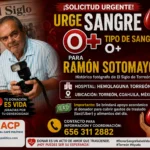 Urgen donadores de sangre para Ramón Sotomayor, histórico fotógrafo de El Siglo de Torreón