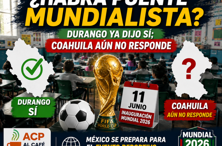 Durango suspenderá clases por inauguración del Mundial 2026; Coahuila aún no define