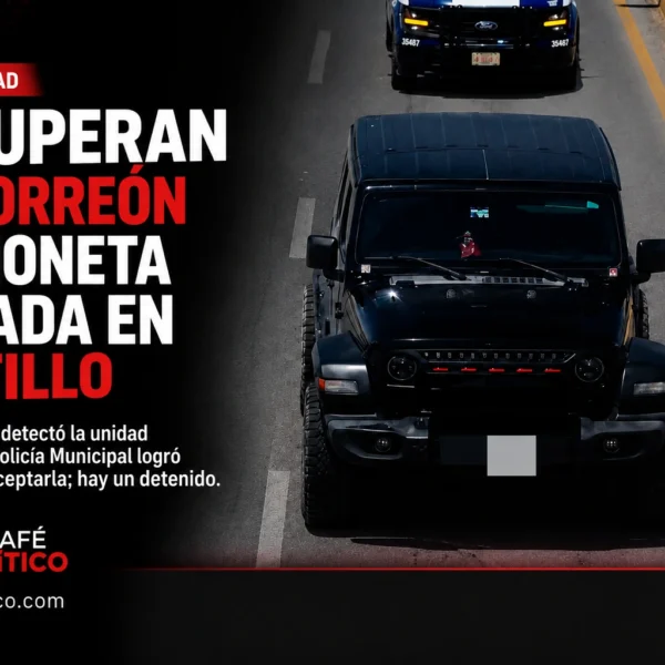 Recuperan en Torreón camioneta robada en Saltillo