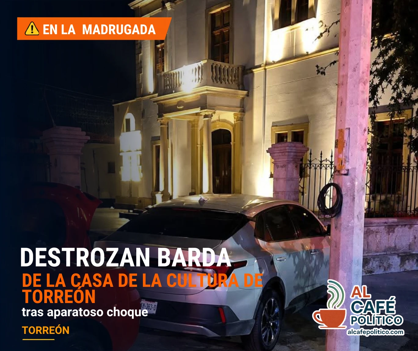 Destrozan barda&nbsp;&nbsp; emblemática de Oficinas de Cultura&nbsp; Torreón