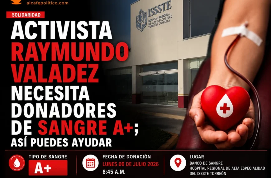 ¿Puedes ayudar? Solicitan donadores de sangre para Raymundo Valadez
