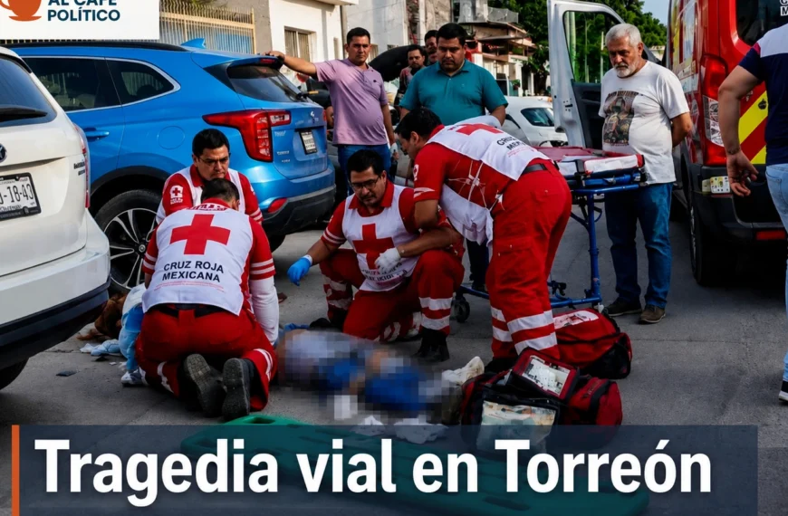 Captan choque donde murió motociclista en la Bravo de Torreón