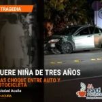 Niña de tres años muere en choque de motocicleta en Ciudad Acuña