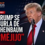 VIDEO | Trump se burla de cómo Sheinbaum pronuncia “México”: “Me-Hee-Ho”