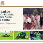Aleco canta Color Esperanza mientras Santos permanece en el fondo
