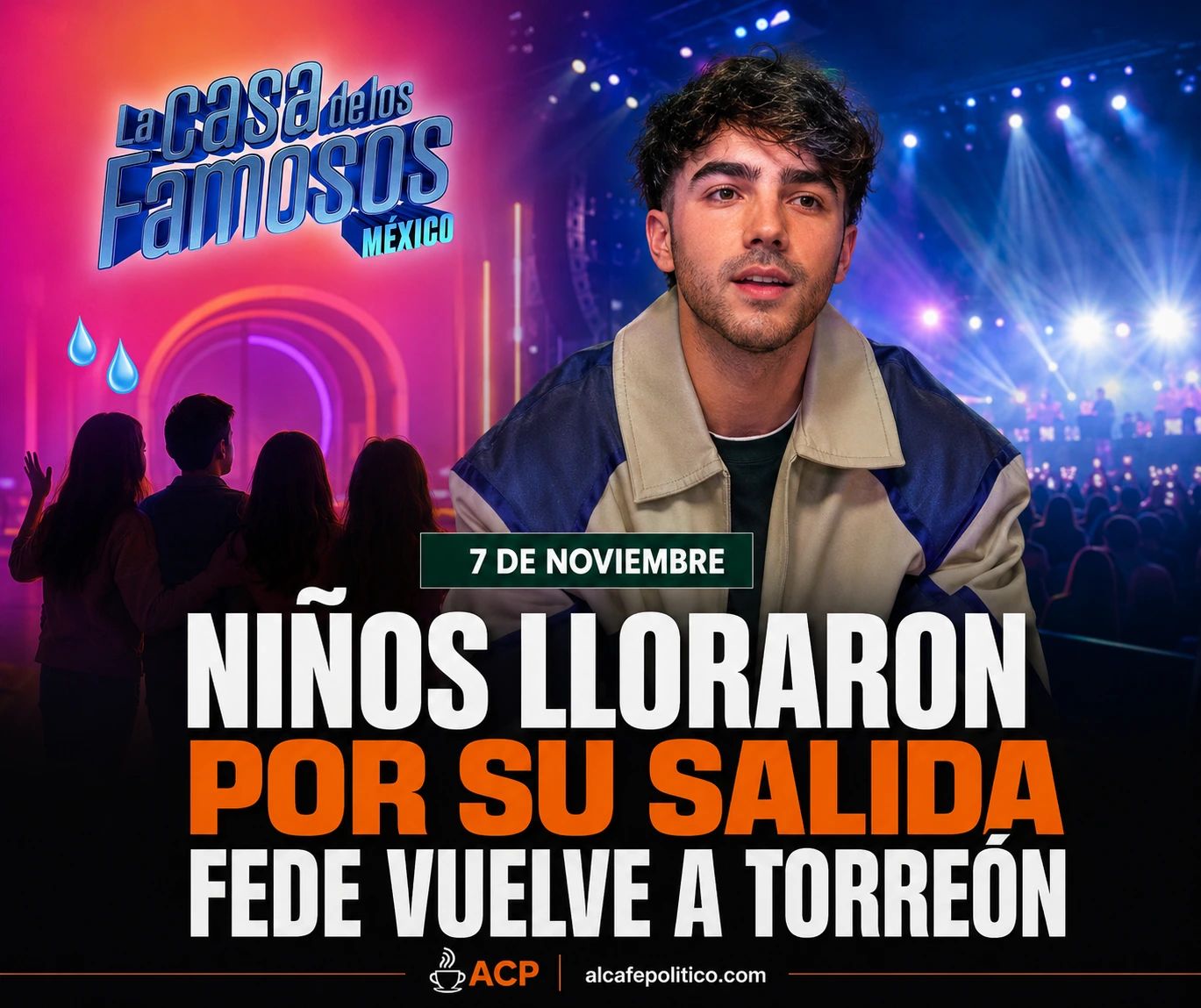 Fede Vigevani vuelve a Torreón; niños lloraron por&hellip;
