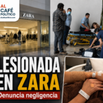 Repisa cae sobre clienta en Zara de Galerías Laguna; denuncia negligencia