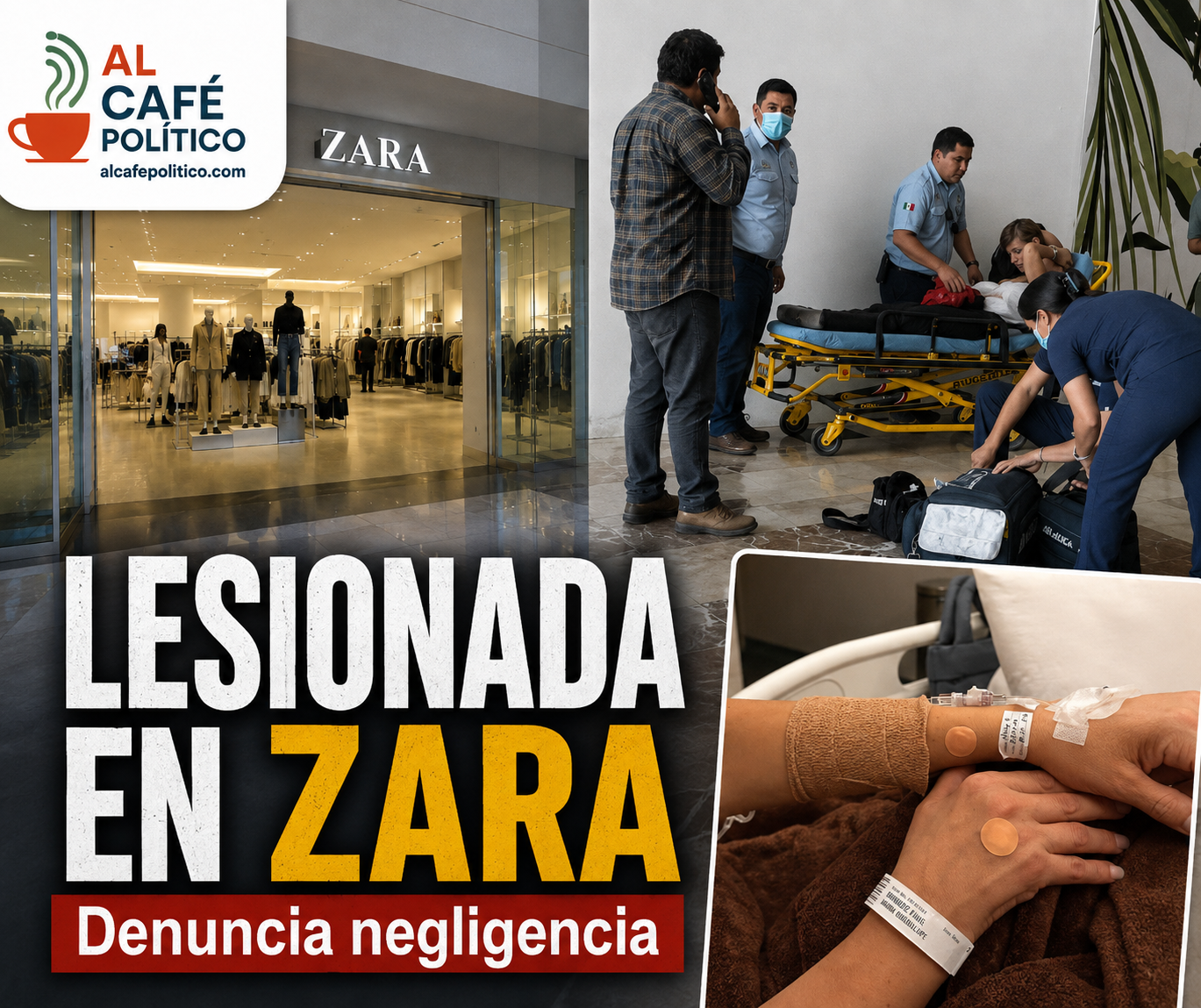 Repisa cae sobre clienta en Zara de Galerías&hellip;
