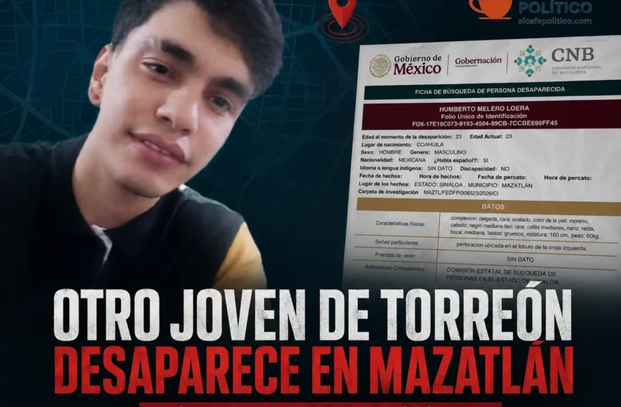 Otro joven de Torreón desaparece en Mazatlán; activan Alerta Nacional