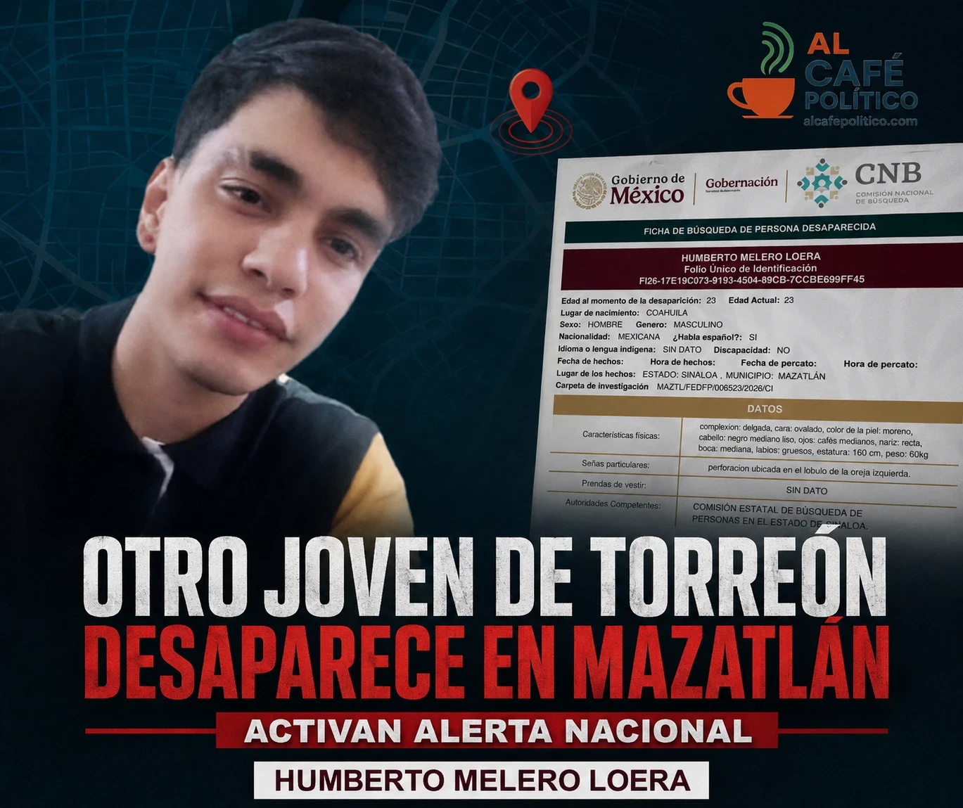 Otro joven de Torreón desaparece en Mazatlán; activan&hellip;