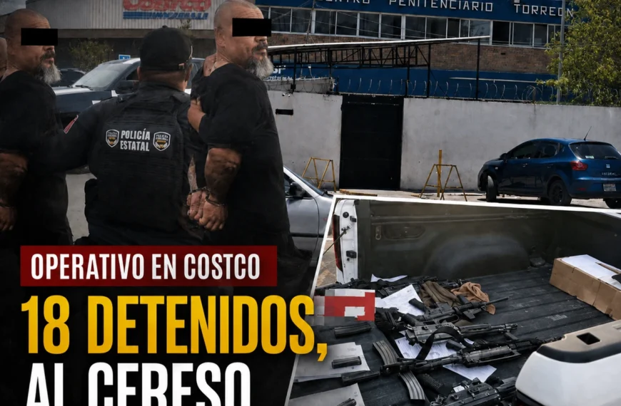 De Costco al Cereso: trasladan a los 18 detenidos en Torreón
