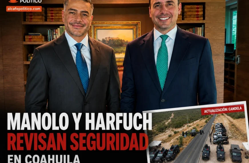 Blindaje bajo presión: Manolo y Harfuch revisan seguridad en Coahuila