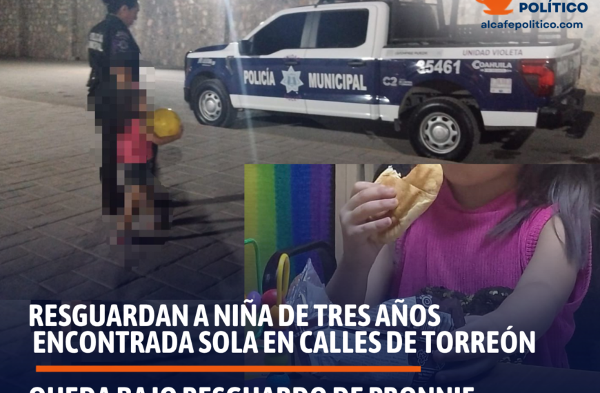 Niña de tres años es localizada sola de&hellip;
