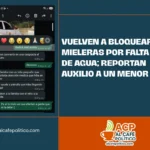 Bloqueo en Mieleras complica traslado de un menor, según testimonio