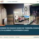 ¿Qué provocó el incendio que obligó a evacuar el Colegio Eliseo?