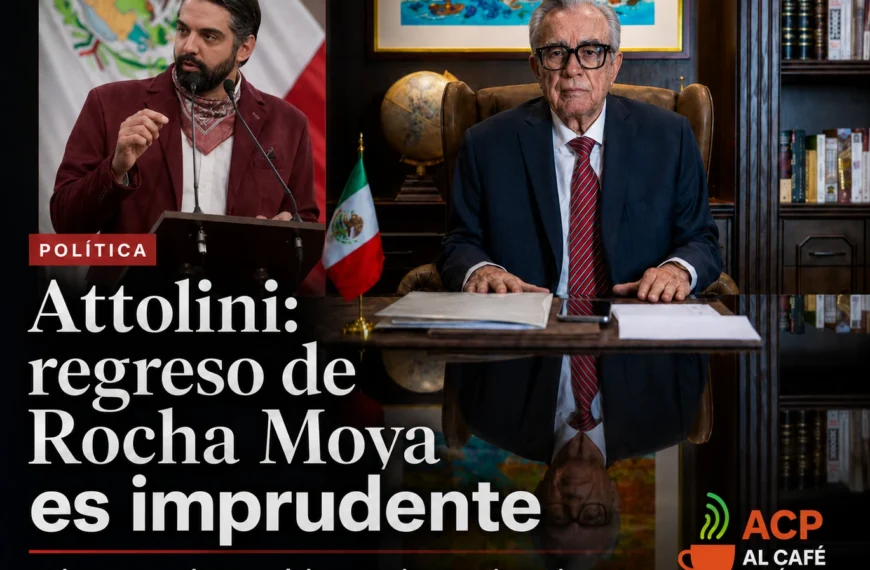 ¿Por qué Attolini, siendo de Morena, cuestiona el regreso de Rocha Moya?
