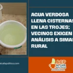 Reportan agua verdosa y con mal olor en Las Trojes