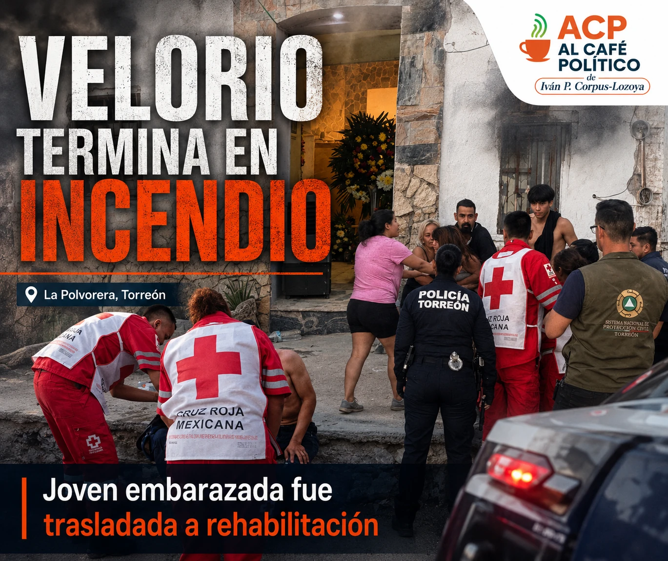 Velaban al abuelo y todo terminó en incendio;…