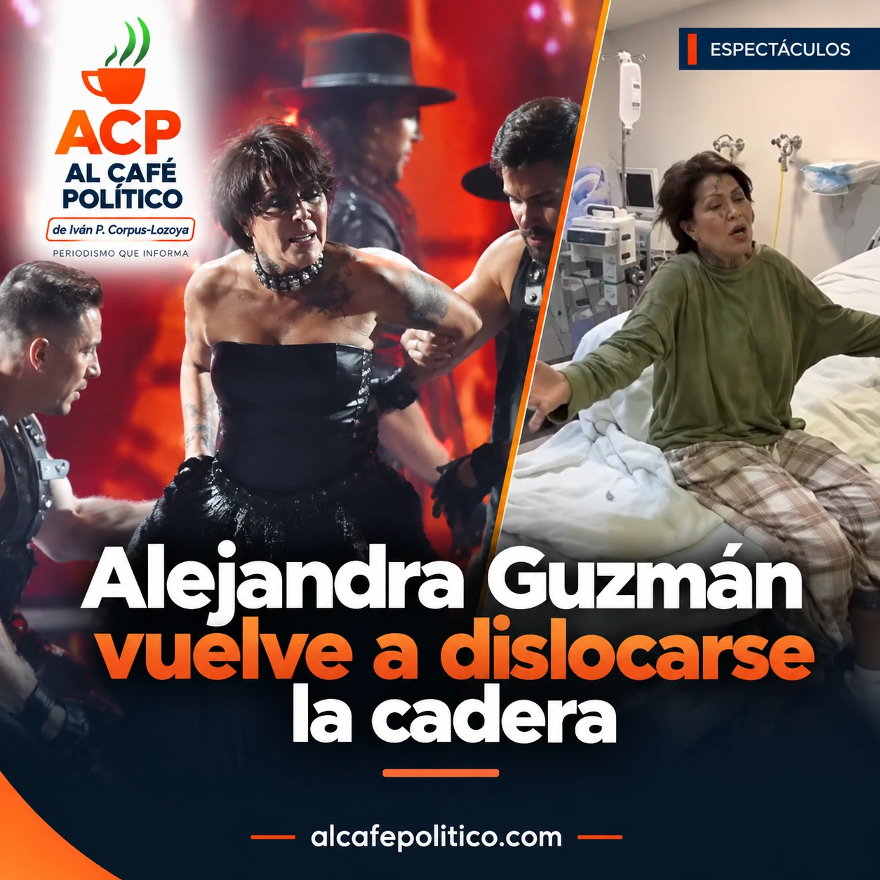 “Se me salió la cadera”: Alejandra Guzmán en pleno concierto