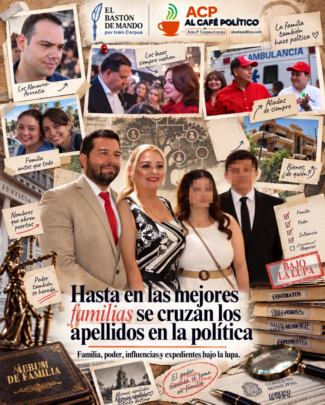Hasta en las mejores familias se cruzan los apellidos en la política