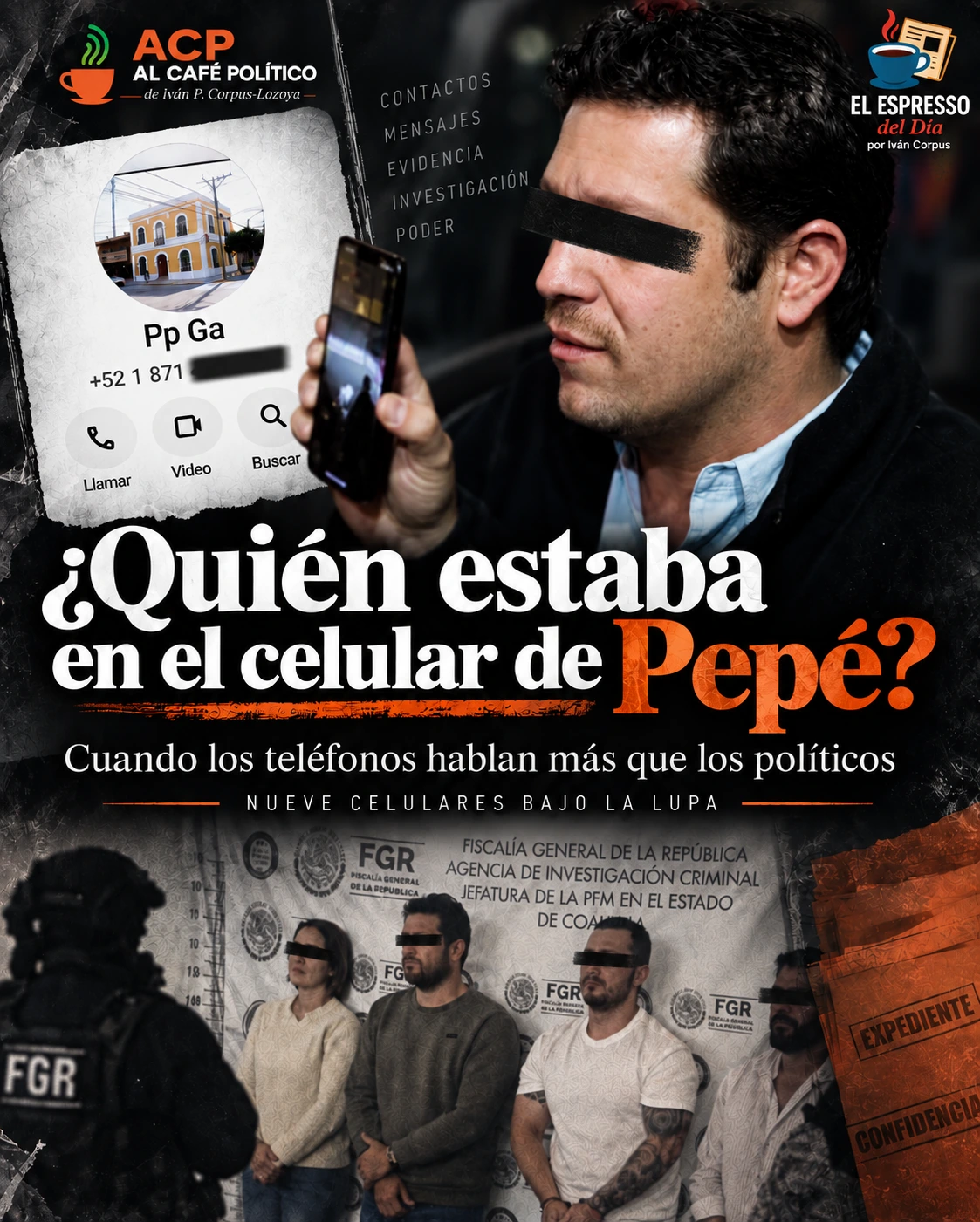 El teléfono de Pepé: nueve celulares y demasiados haciendo memoria