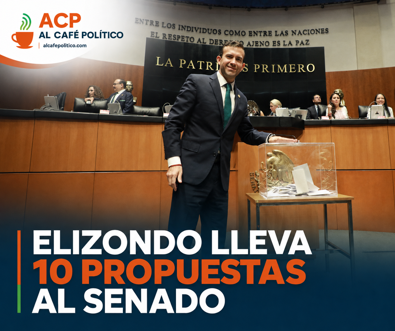 Gabriel Elizondo lleva diez propuestas de Coahuila al Senado