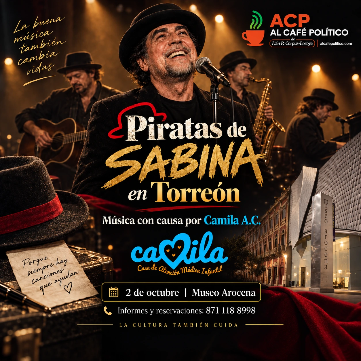 Piratas de Sabina en Torreón: música con causa por Camila A.C.