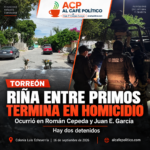 Convivio patrio entre primos termina en tragedia sobre la calle Román Cepeda