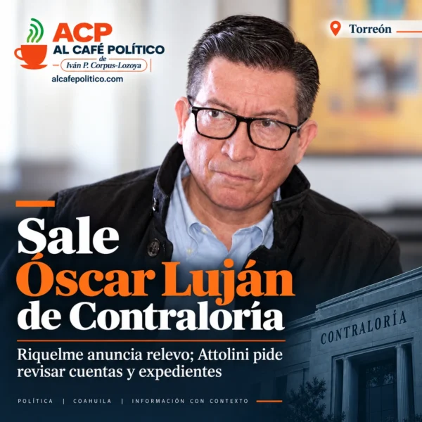De tesorero a contralor y ahora fuera: sale…