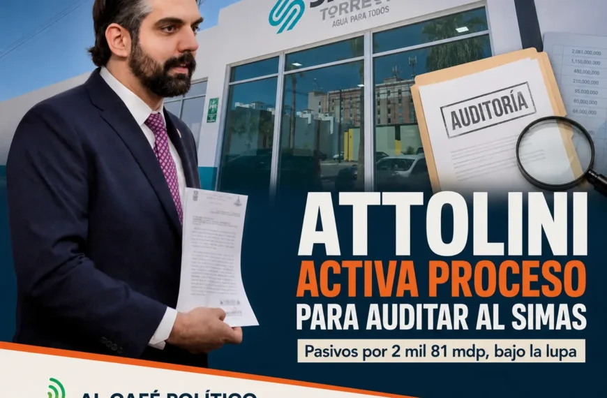 Attolini presenta denuncia para auditar al SIMAS Torreón