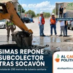 SIMAS coordina acciones con CFE y renueva subcolector sanitario en Jacarandas y Palmas San Isidro