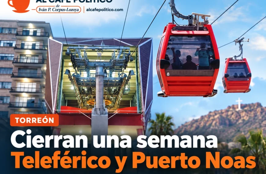 Teleférico de Torreón y Puerto Noas cierran una semana por mantenimiento integral