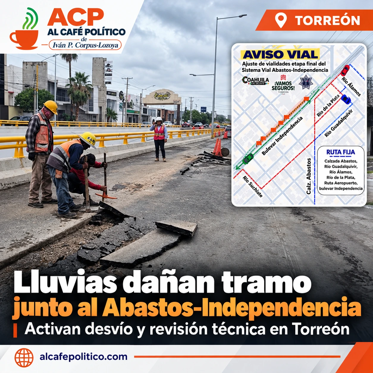 Todavía no se estrena y ya hay daños junto al Abastos-Independencia